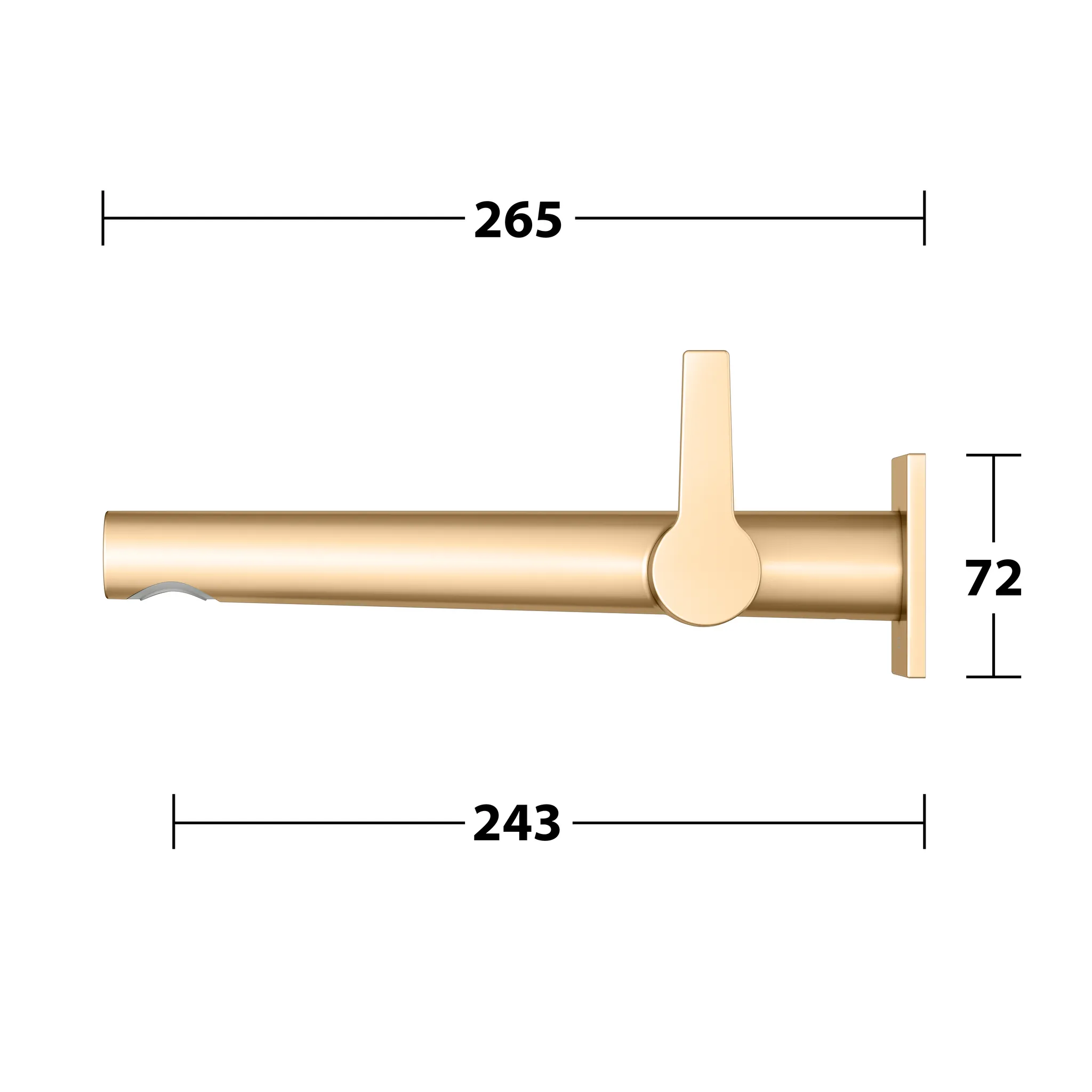 KEUCO EDITION 11 Einhebel-Waschtischmischer Unterputz 1 Loch Messing gebürstet