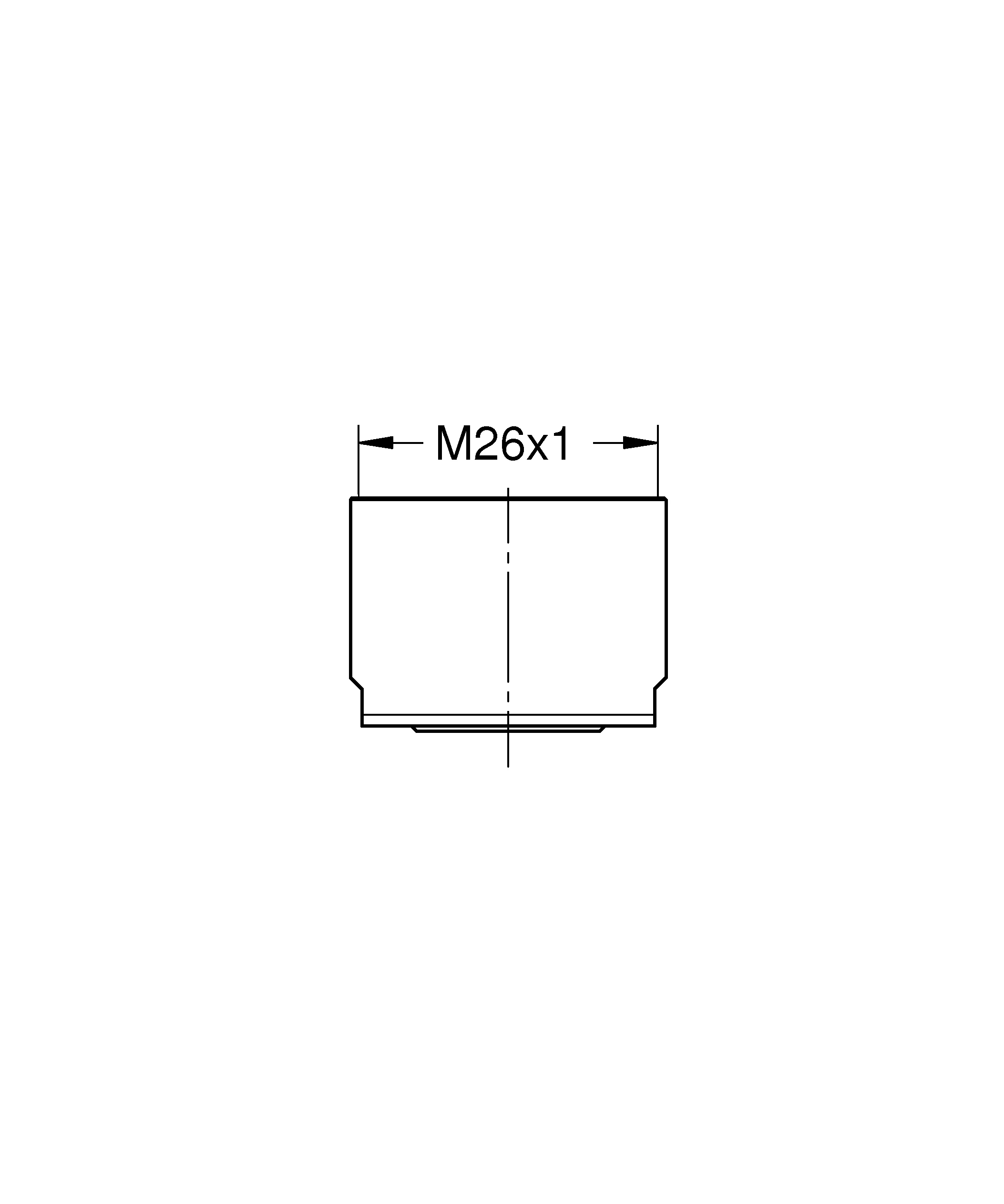 Mousseur 48370, Innengewinde, M 26 × 1, 7,5 - 9,0 l/min bei 3 bar, für Red Einhand-Spültischbatterie, chrom