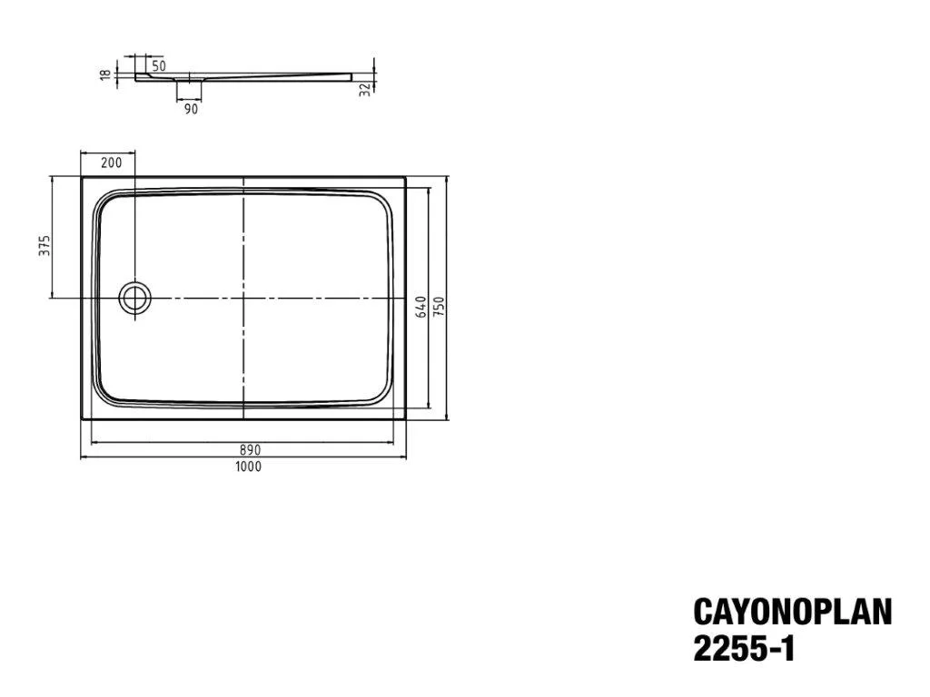 Kaldewei rechteck Duschwanne „Cayonoplan“ 750 × 1000 mm ohne Oberflächenbeschichtung, ohne Oberflächenveredelung, in cool grey 80 Kaldewei rechteck Duschwanne „Cayonoplan“ 750 × 1000 mm ohne Oberflächenbeschichtung, ohne Oberflächenveredelung, in cool grey 80
