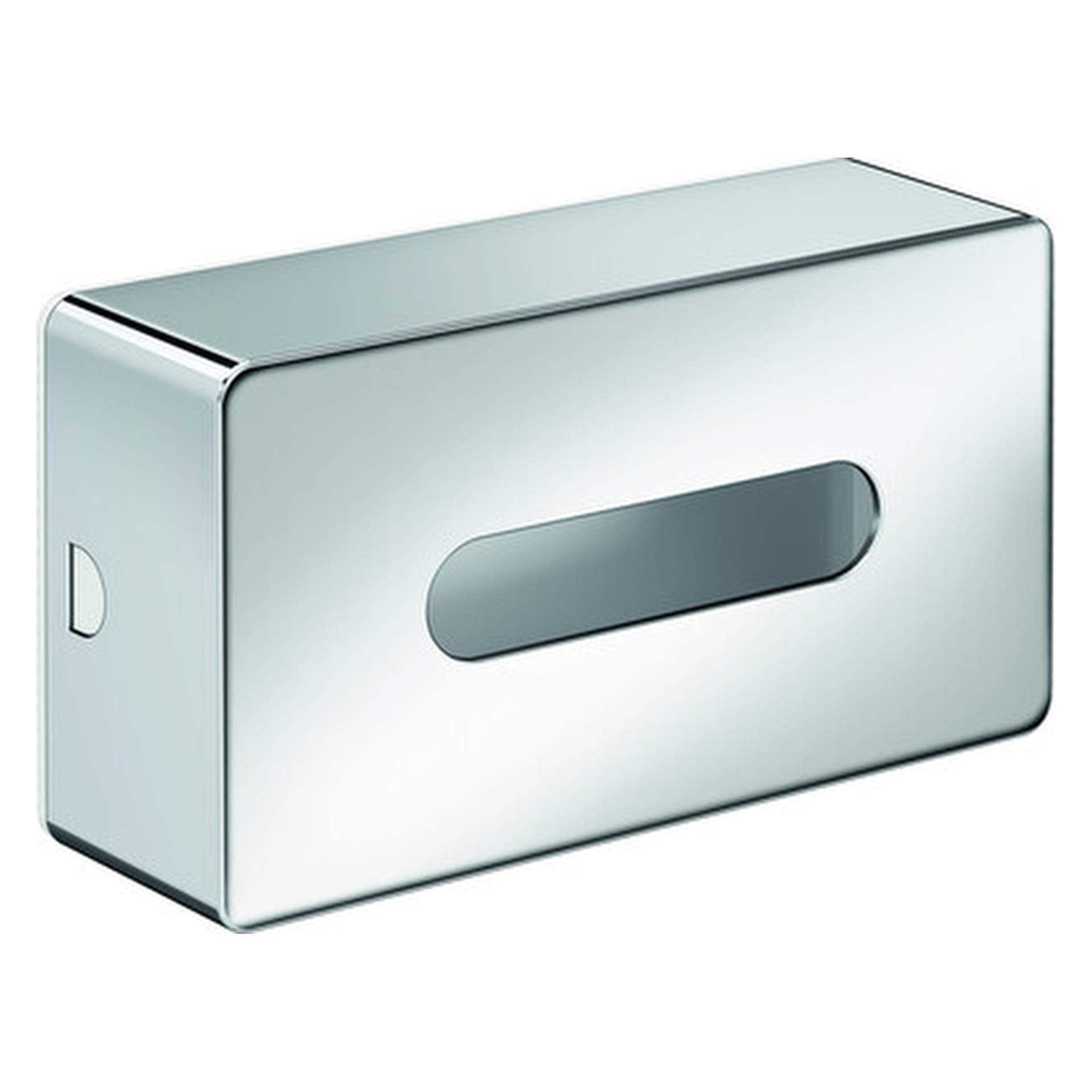 loft Kosmetiktuchbox Wandmodell, 250 × 79 × 140mm, chrom/weiss