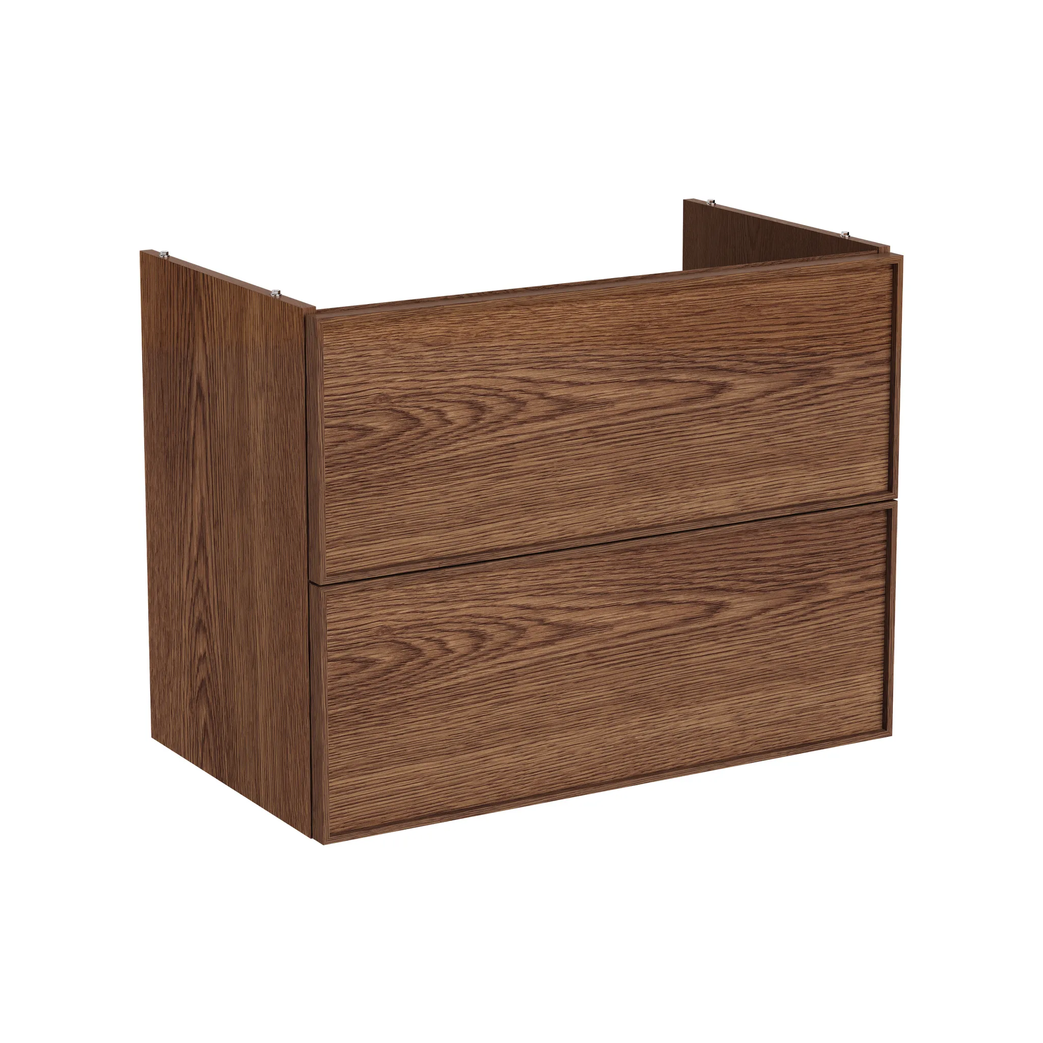 VitrA New Metropole Edge Waschtischunterschrank, 78 x 46 x 60 cm, Walnuss