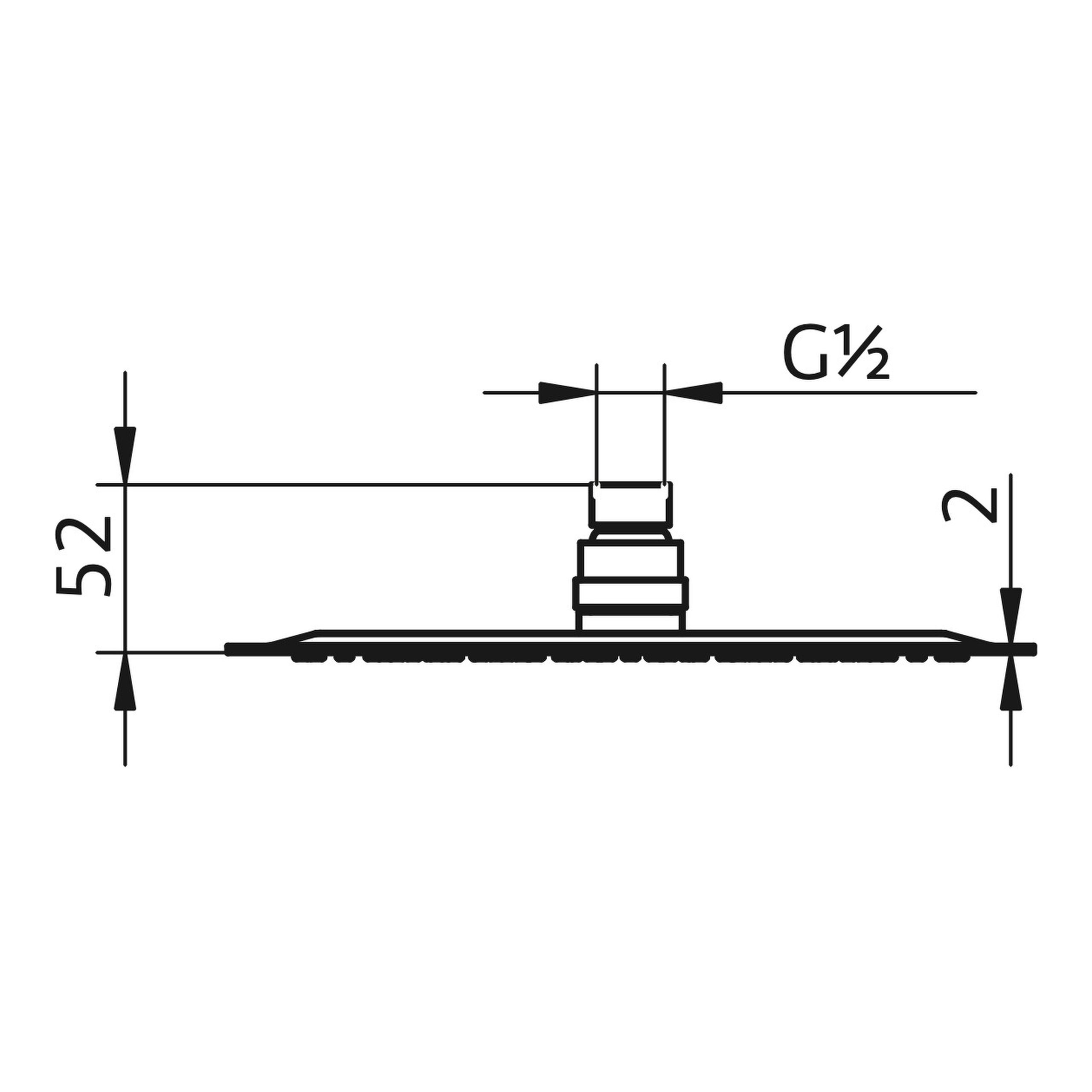 HSK Kopfbrause superflach ⌀ 25 × 0,2 cm in Edelstahl poliert HSK Kopfbrause superflach ⌀ 25 × 0,2 cm in Edelstahl poliert