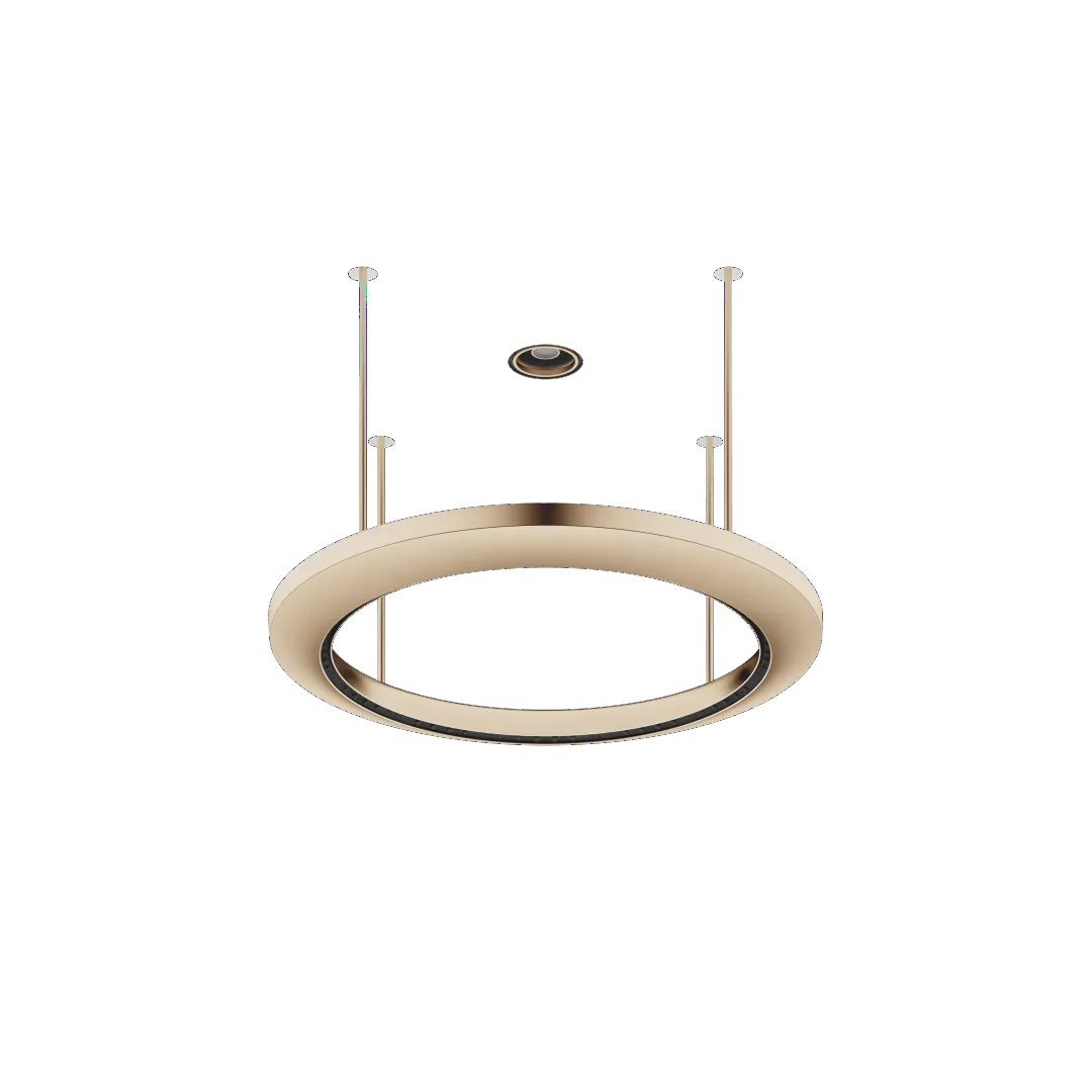 Dornbracht AQUAHALO Regenpaneel - Champagne gebürstet (22kt Gold)
