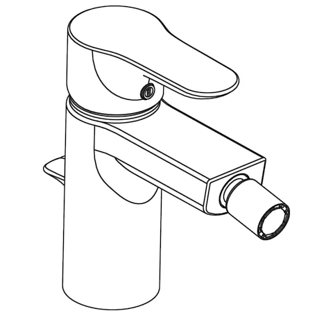 Kludi OBJEKTA Bidet-EHM DN 15 Ablaufgarnitur chrom