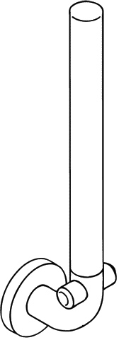 HEWI Reservetoilettenpapierhalter „Serie 801“ 7 × 9,2 × 39,3 cm