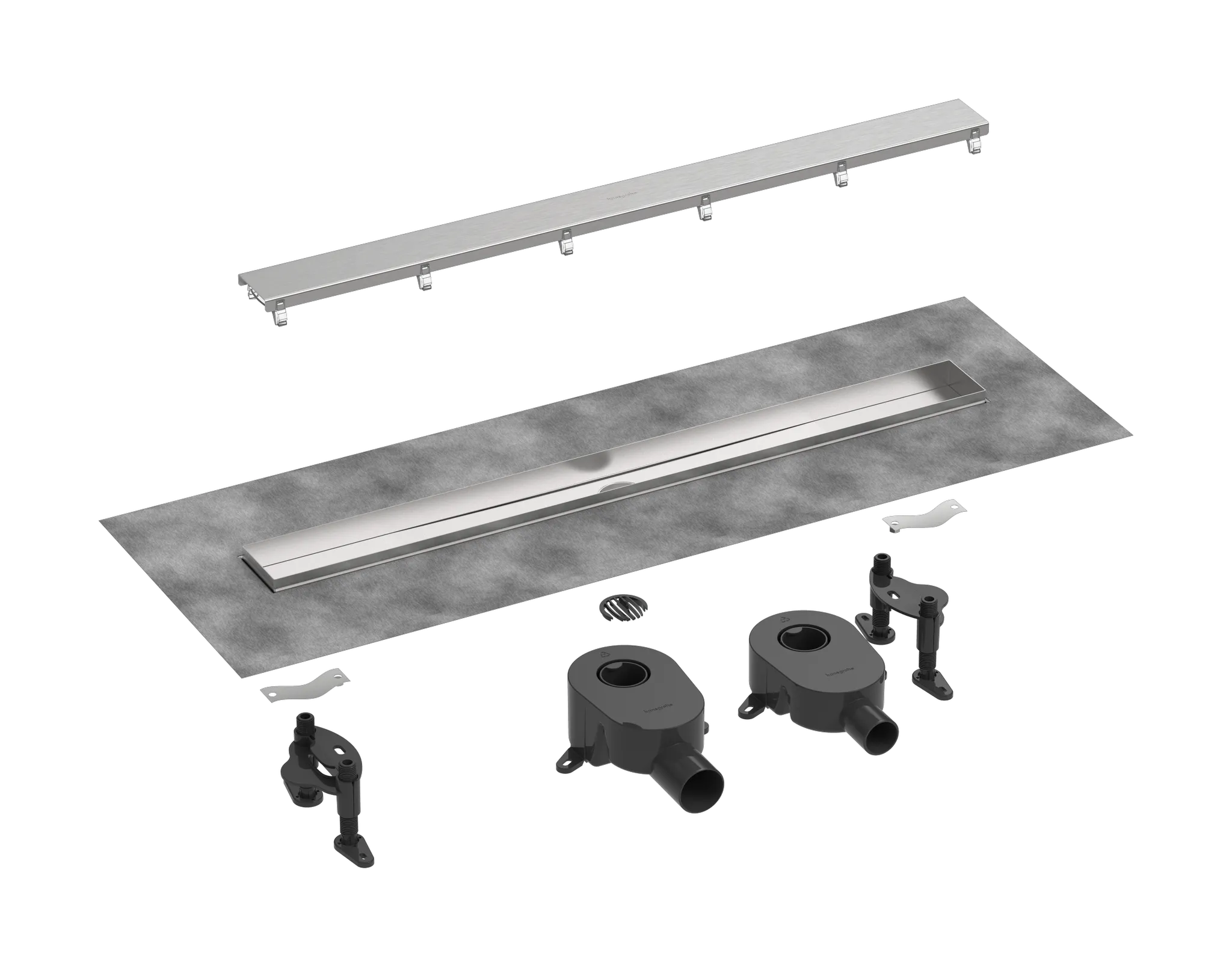 Hansgrohe Duschrinne „RainDrain Go“ in Mattschwarz Hansgrohe Duschrinne „RainDrain Go“ in Mattschwarz