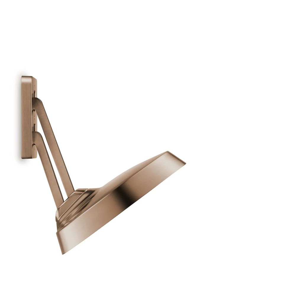 Hansgrohe AXOR ShowerSphere Kopfbrause 370/220 mm, 2-Jet mit beweglichem Brausearm, Brushed Bronze