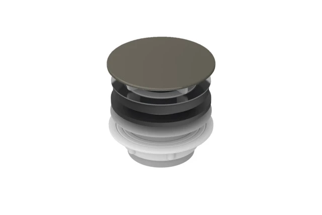 Schaftventil, Ab- und Überlauf, Waschtisch, 65x65x60 mm, Weiß, Messing, Metall, Kunststoff Schaftventil, Ab- und Überlauf, Waschtisch, 65x65x60 mm, Weiß, Messing, Metall, Kunststoff