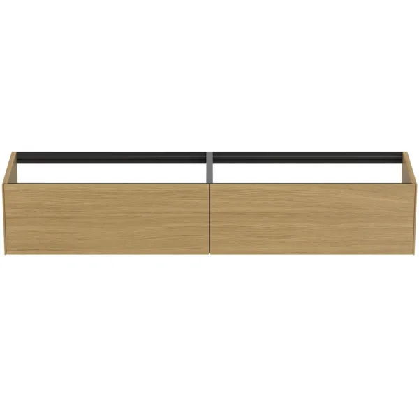 Ideal Standard Waschtischunterschrank „Conca“ 198,5 × 36 × 50,5 cm Eiche hell Furnier Ideal Standard Waschtischunterschrank „Conca“ 198,5 × 36 × 50,5 cm Eiche hell Furnier