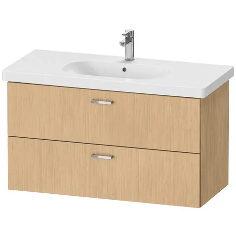 Duravit Waschtischunterschrank wandhängend „XBase“ 100 × 56 × 45,8 cm in Eiche Natur