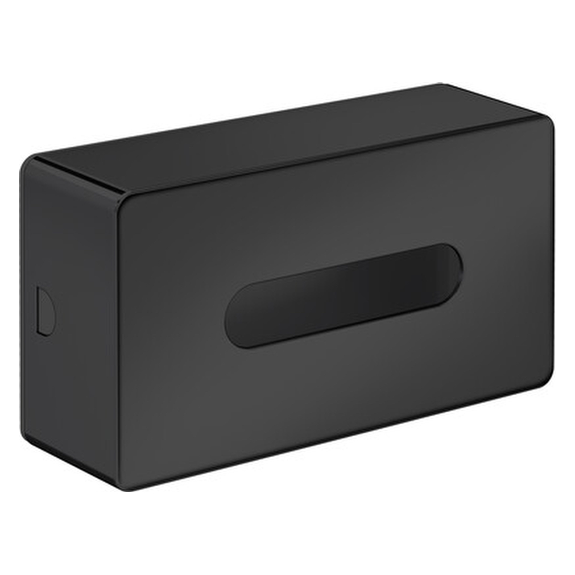 emco Kosmetiktuchbox „loft“ 25,1 × 7,9 × 14,1 cm in schwarz, Befestigung verdeckt