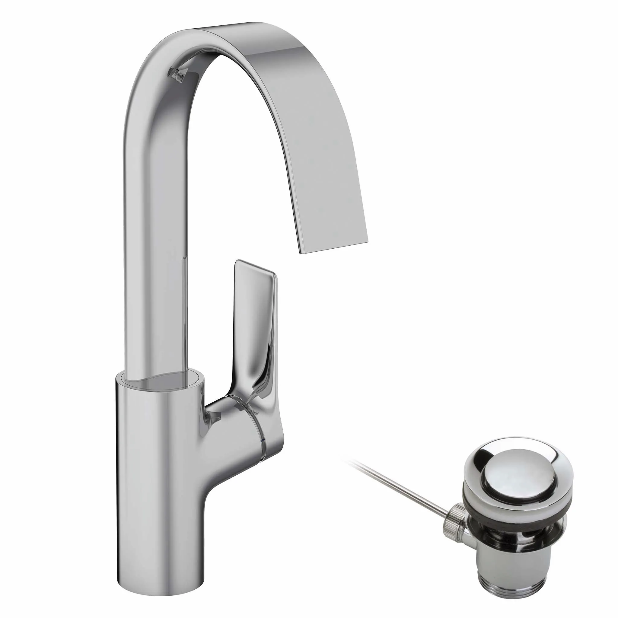 Hansgrohe Vivenis Einhebel-Waschtischmischer 210 mit Schwenkauslauf und Zugstangen-Ablaufgarnitur, Chrom Hansgrohe Vivenis Einhebel-Waschtischmischer 210 mit Schwenkauslauf und Zugstangen-Ablaufgarnitur, Chrom