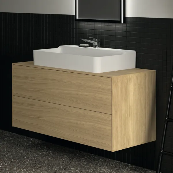 Ideal Standard Waschtischunterschrank „Conca“ 120,2 × 55 × 50,5 cm Eiche hell Furnier