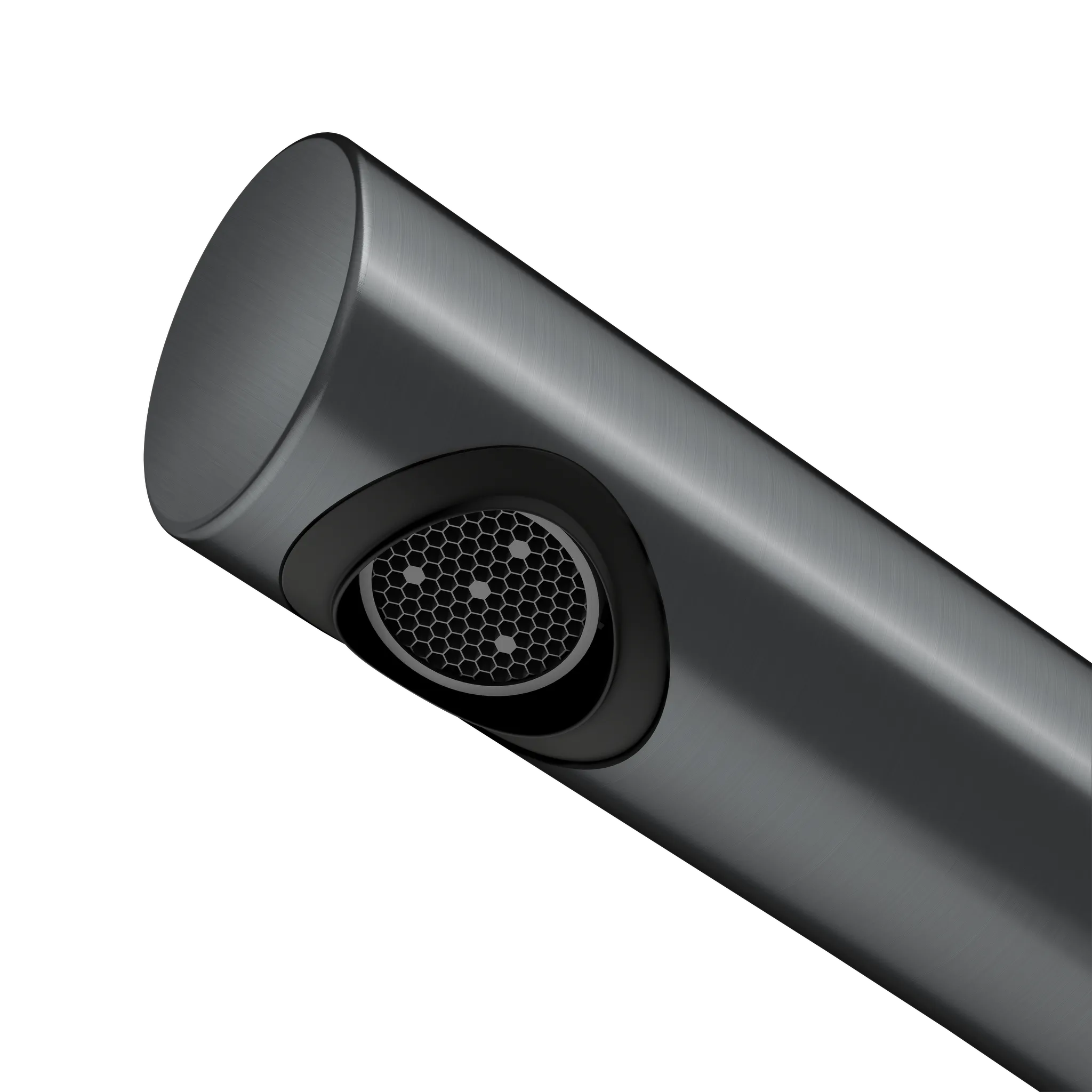 KEUCO EDITION 400 Einhebel-Waschtischmischer Unterputz 2 Loch Wandmontage Ausladung 243 mm Schwarzchrom gebürstet