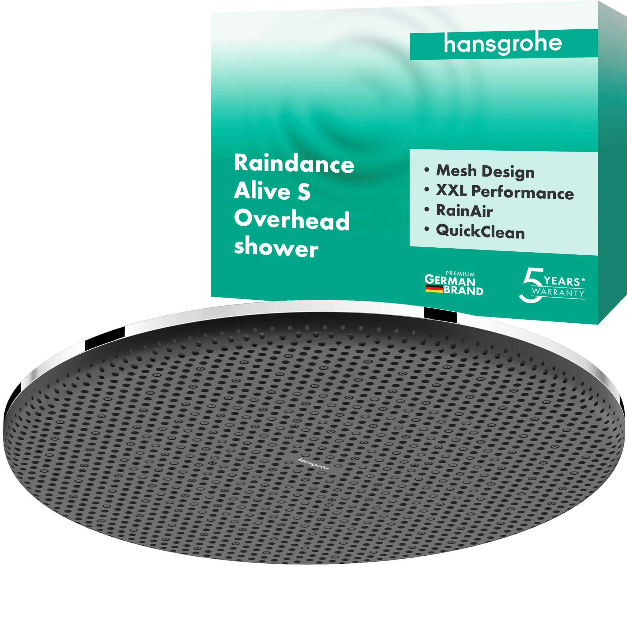 Duschkopf „Raindance Alive S“ in Chrom