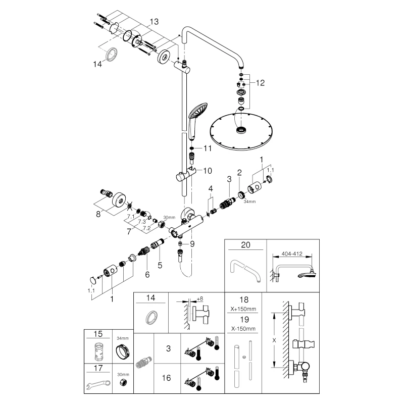 Grohe 26075000 in hard graphite (gebürstet) Grohe 26075000 in hard graphite (gebürstet)