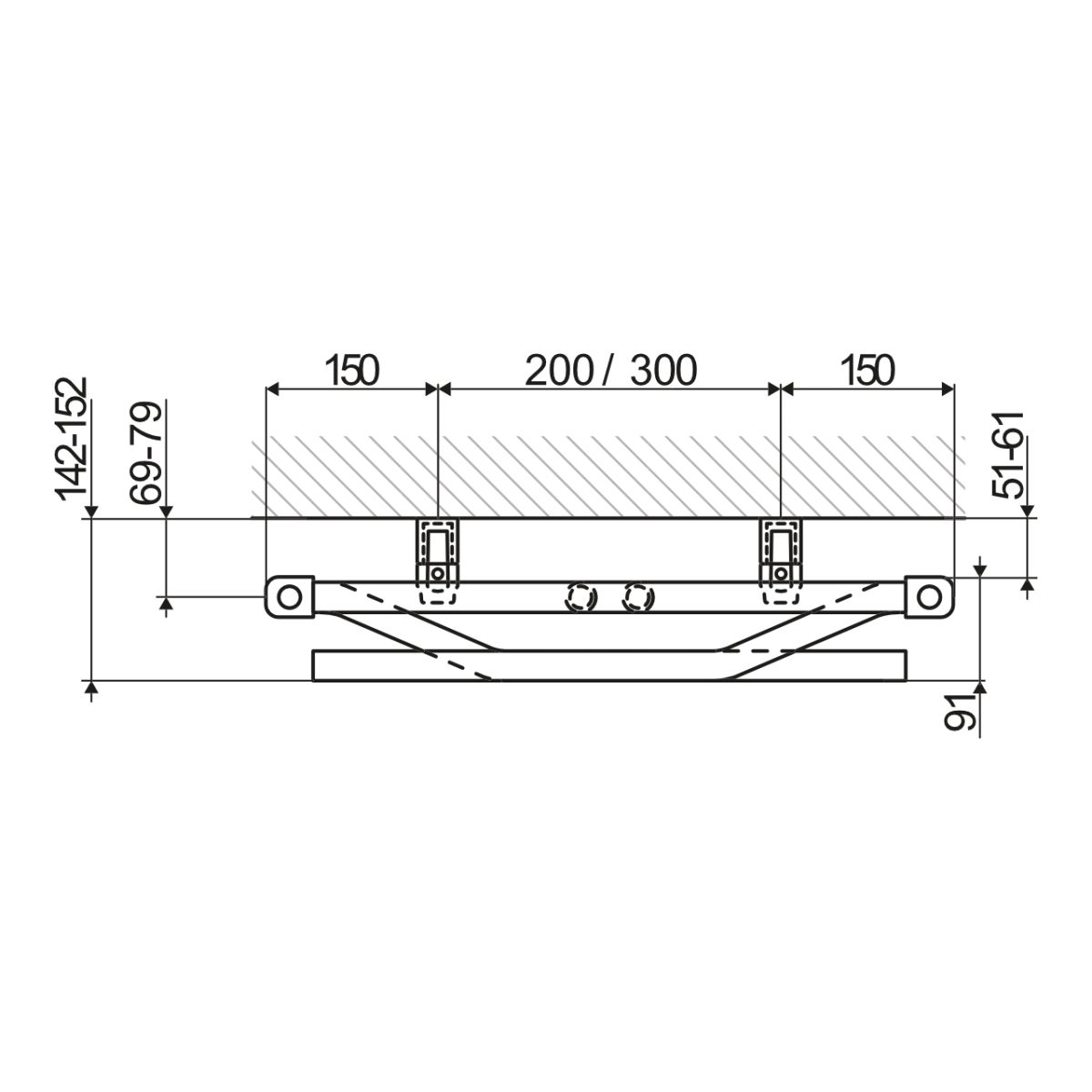 HSK Design-Heizkörper „Line Plus“ 60 × 177,5 cm in Weiß Mittelanschluss 8086178-04 - B-Ware 