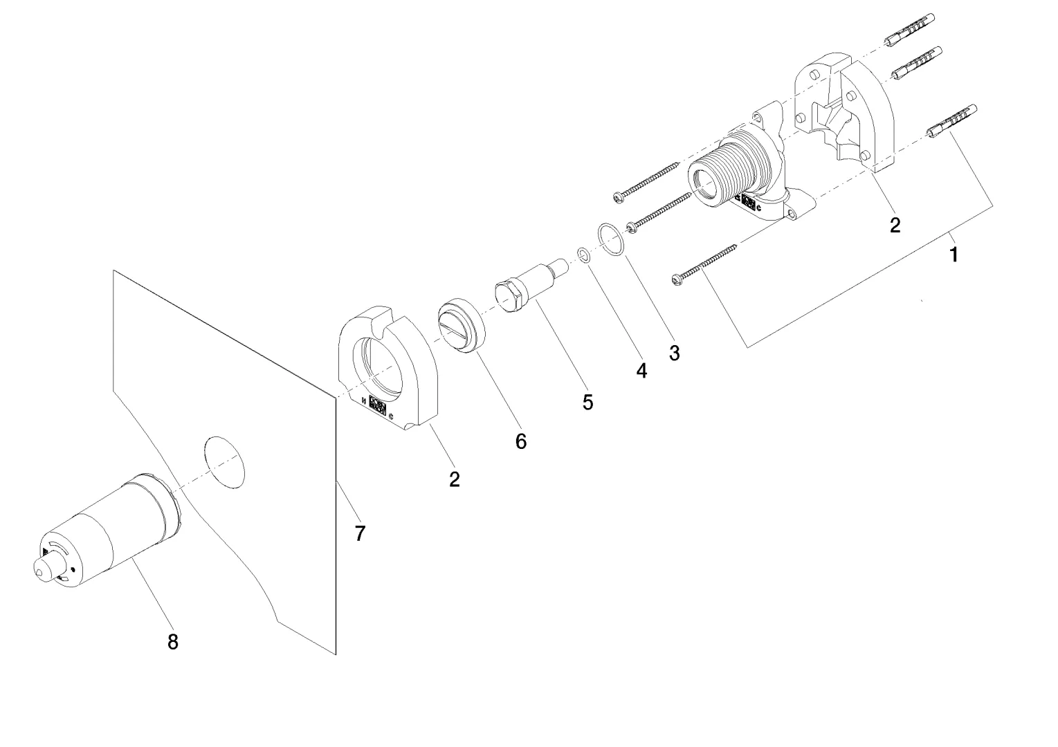 UP-Wandbefestigung SERIENNEUTRAL 35003970 UP-Wandbefestigung SERIENNEUTRAL 35003970