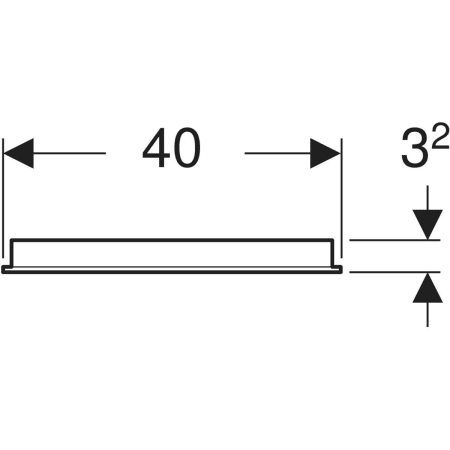 Geberit Spiegel „Option“ 40 × 70 cm, rechteckig