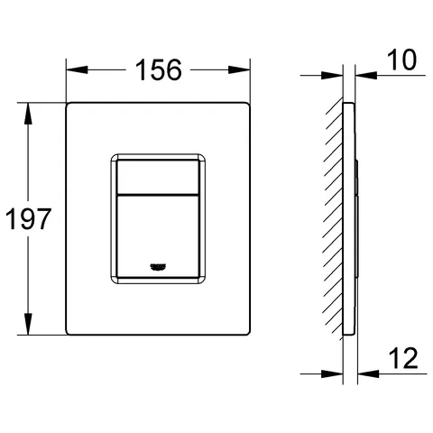 Grohe Skate Cosmopolitan WC-Betätigung 38821, chrom Grohe Skate Cosmopolitan WC-Betätigung 38821, chrom