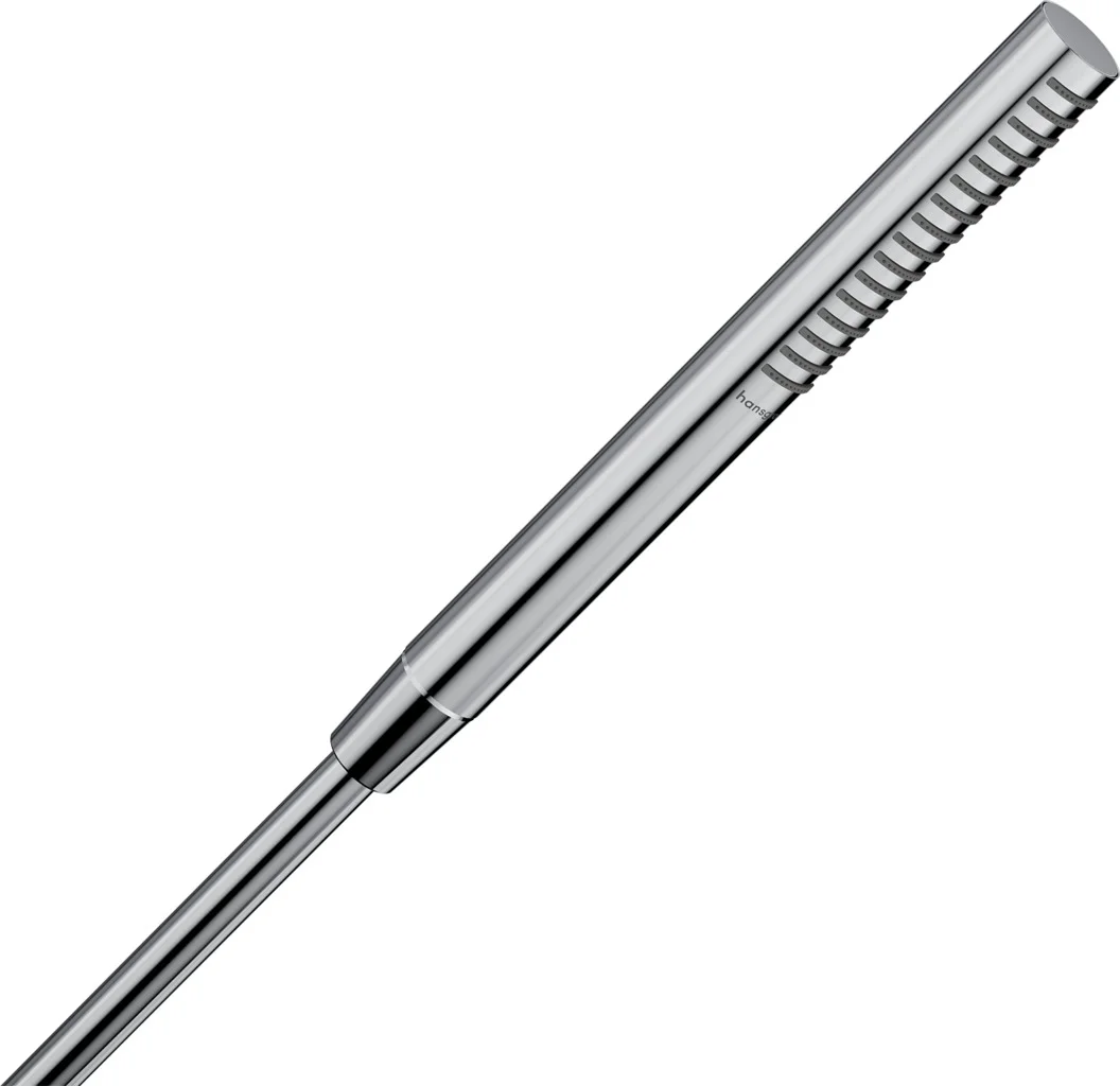 Hansgrohe Pulsify S Stabhandbrause 100 1jet EcoSmart+ Chrom, 98 x 24 mm, PowderRain Strahlart, QuickClean, max. Durchfluss 5,4 l/min ab 3 bar