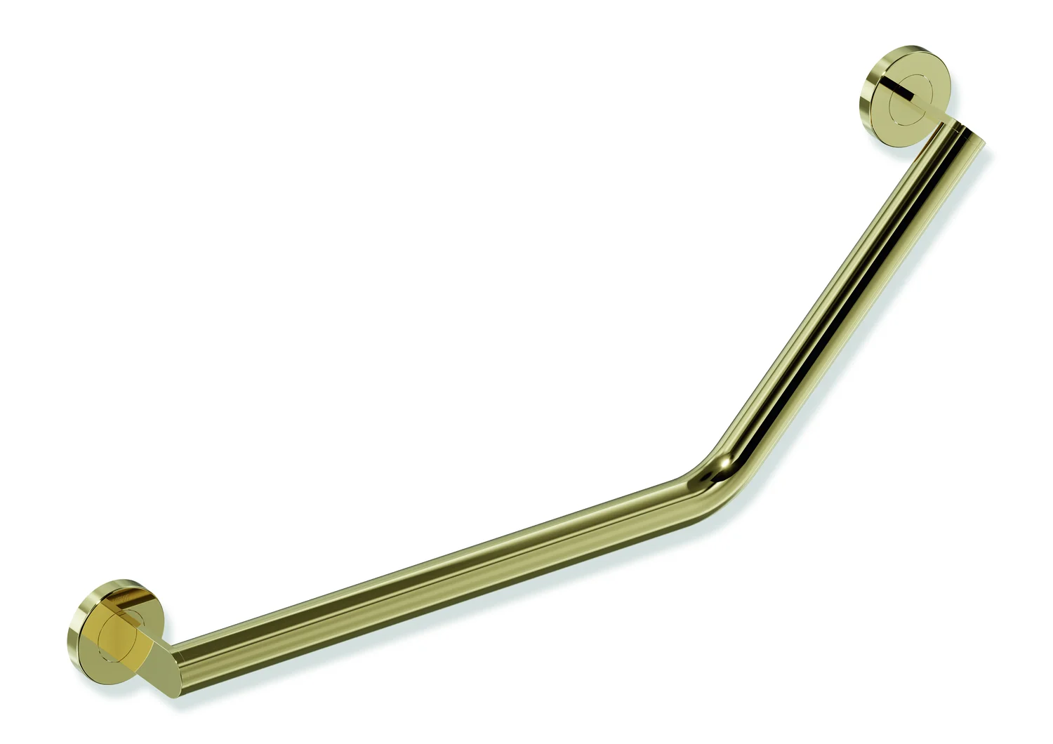 HEWI Winkelgriff System 900, Edelstahl, PVD, Achsmaße 620 mm und 283 mm, Winkel 135°, links HEWI Winkelgriff System 900, Edelstahl, PVD, Achsmaße 620 mm und 283 mm, Winkel 135°, links
