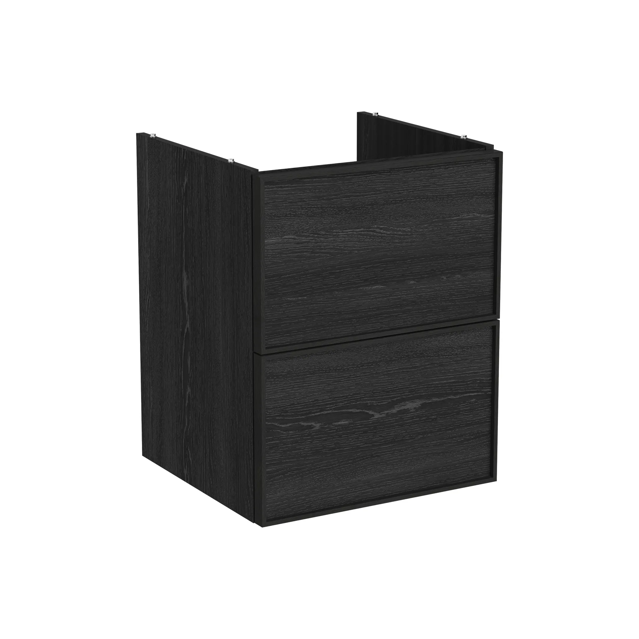 VitrA New Metropole Edge Waschtischunterschrank 48 x 46 x 60 cm, Eiche Schwarz