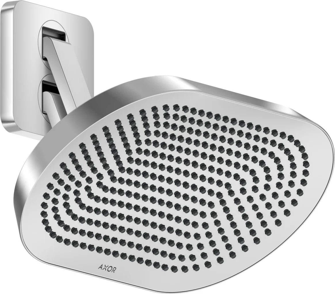 Hansgrohe AXOR ShowerSphere Kopfbrause 370x220 mm, 2jet EcoSmart, beweglicher Brausearm Chrom