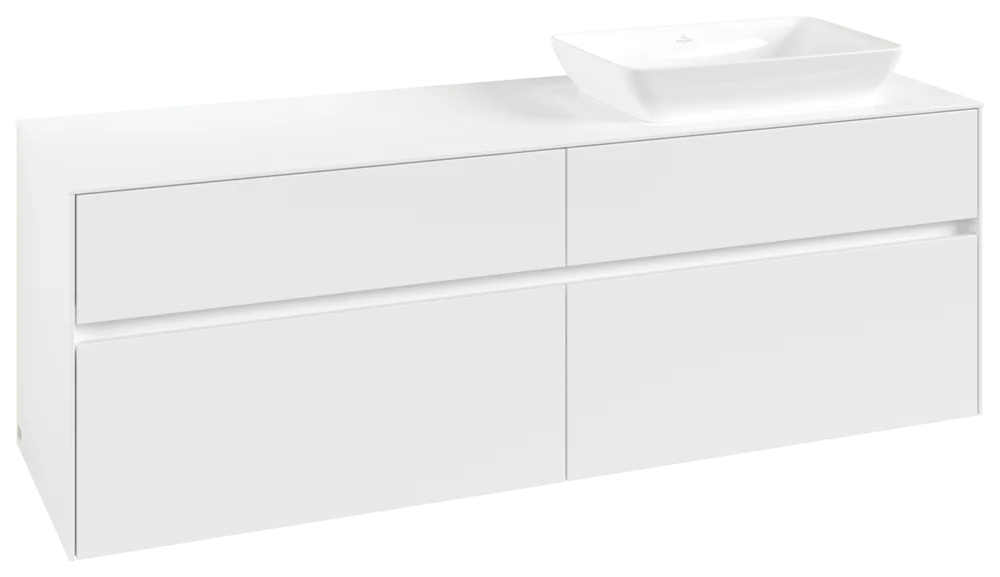 Villeroy & Boch Collaro Waschbeckenunterschrank C12200, 1600x548x500mm, White Matt