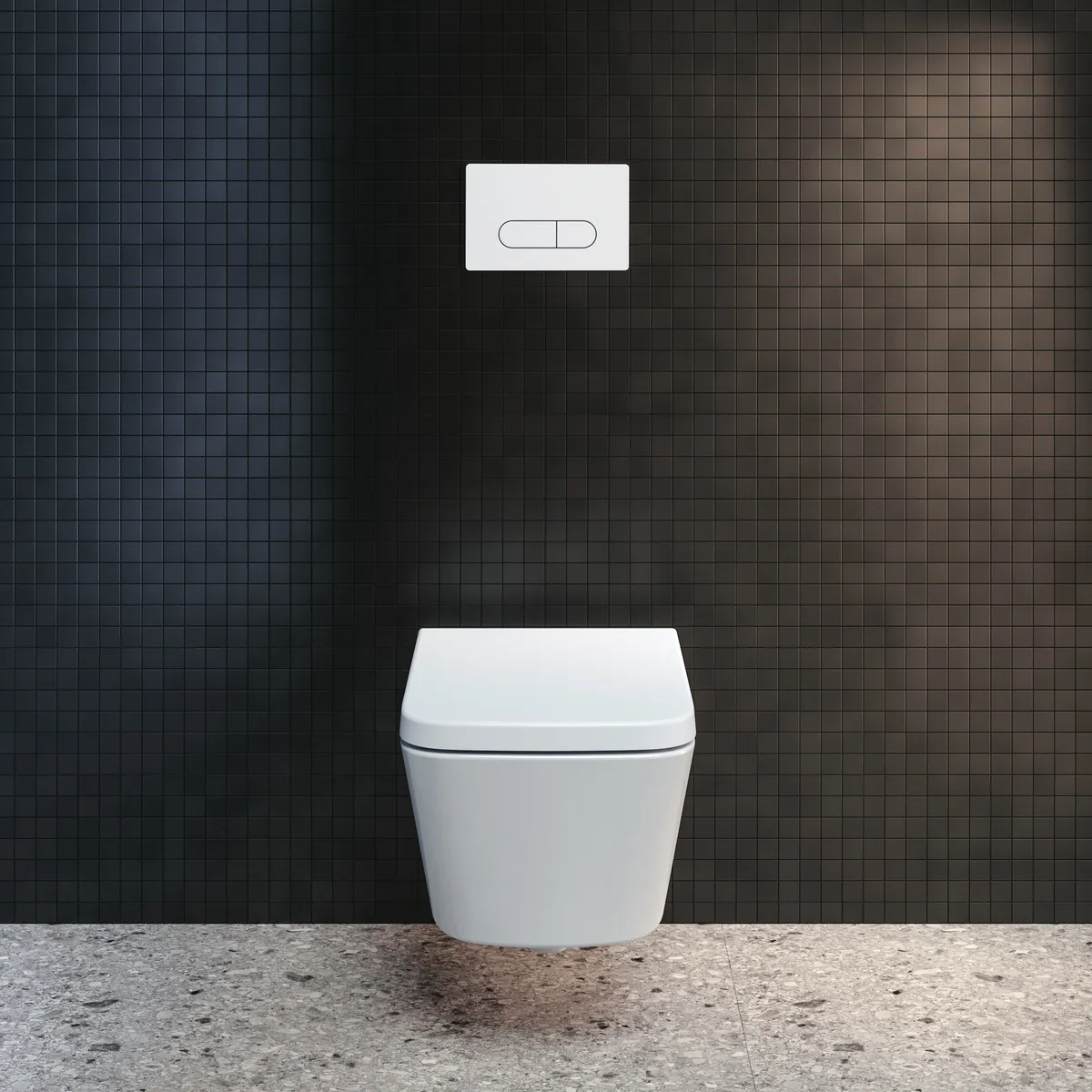 Betätigungsplatte M1 Oleas, mechanische Auslösung, Schwarz Betätigungsplatte M1 Oleas, mechanische Auslösung, Schwarz