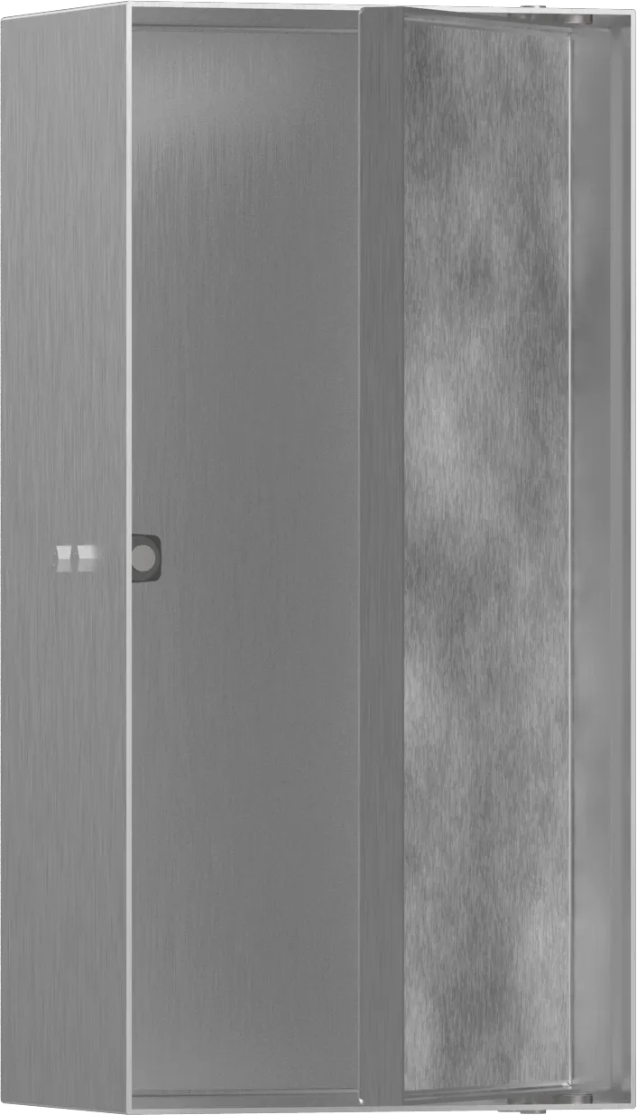 Hansgrohe XtraStoris Rock Wandnische mit befliesbarer Tür 300 x 150 x 100 mm, Edelstahl gebürstet Hansgrohe XtraStoris Rock Wandnische mit befliesbarer Tür 300 x 150 x 100 mm, Edelstahl gebürstet