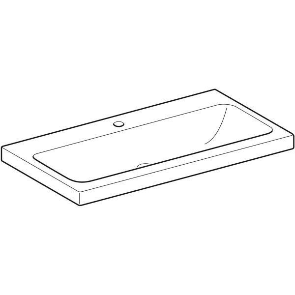 Wandwaschtisch „iCon Light“, rechteckig, Hahnlochposition mittig, mittig 90 × 48 cm Wandwaschtisch „iCon Light“, rechteckig, Hahnlochposition mittig, mittig 90 × 48 cm