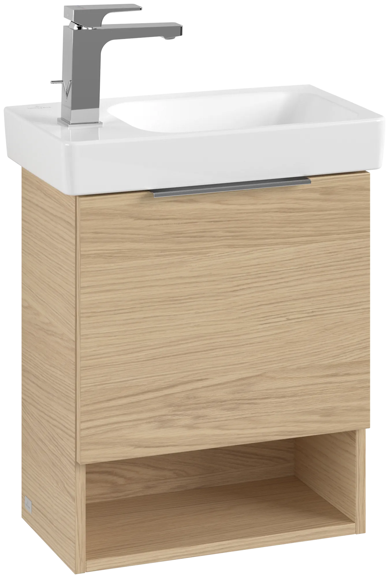 Villeroy & Boch Waschtischunterschrank „Architectura“ 430 × 520 mm Nordic Oak, Anschlag links