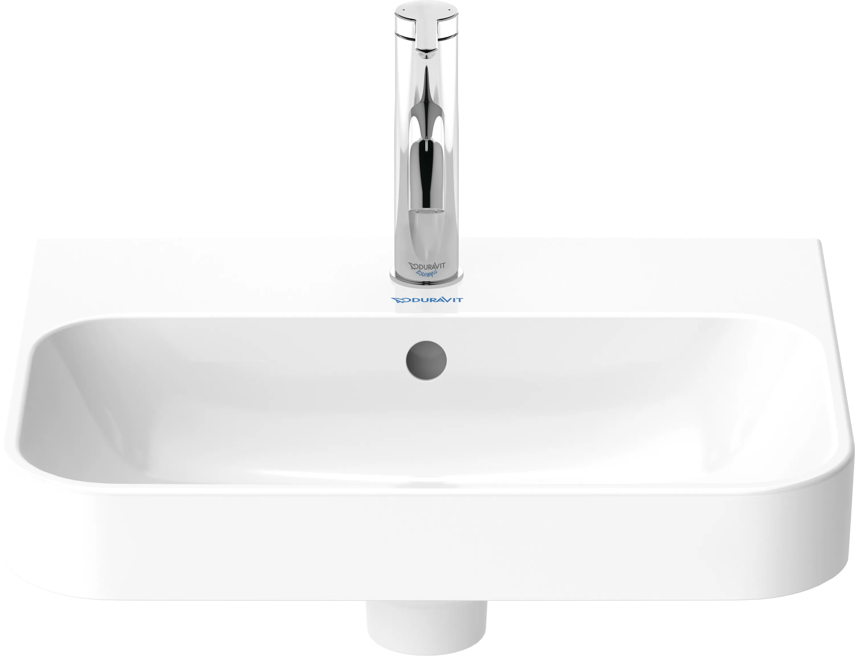 Aufsatzwaschtisch „Happy D.2 Plus“, mit Überlauf, Hahnlochposition mittig Aufsatzwaschtisch „Happy D.2 Plus“, mit Überlauf, Hahnlochposition mittig