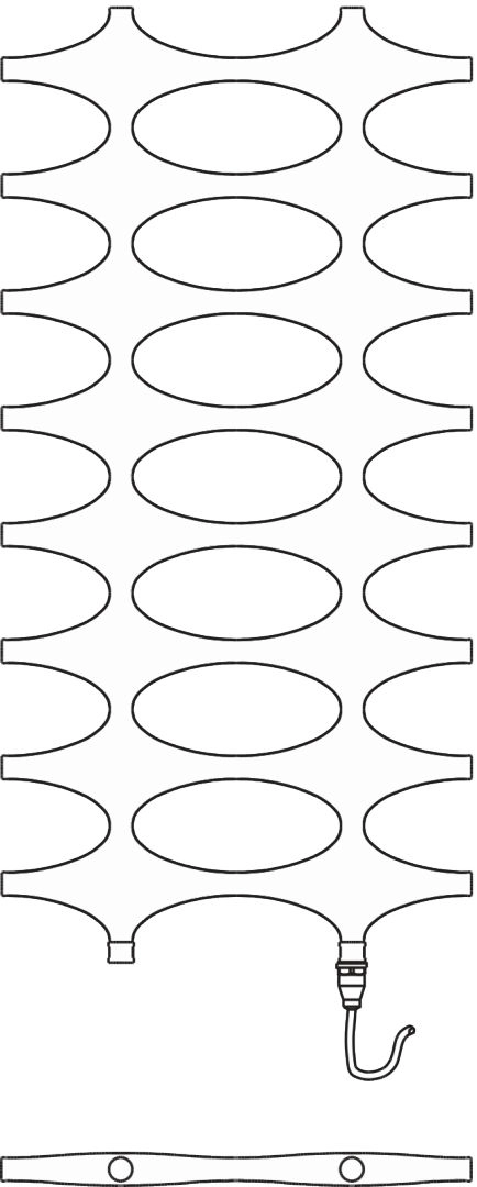 Kermi Design-Heizkörper „Ideos®“ Elektro-Zusatzbetrieb Ausführung: links 50,8 × 190,1 cm in Weiß Kermi Design-Heizkörper „Ideos®“ Elektro-Zusatzbetrieb Ausführung: links 50,8 × 190,1 cm in Weiß