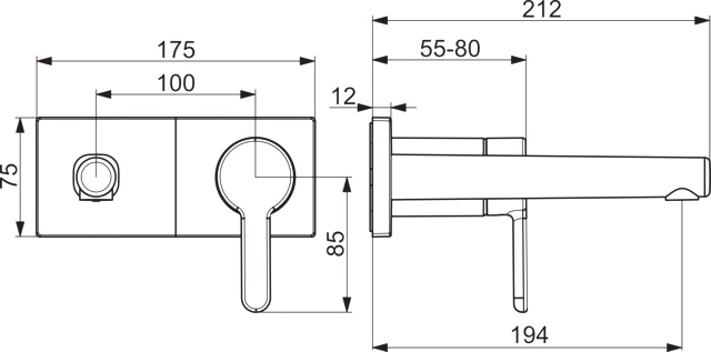 Einhebelmischer Fertigmontageset für Waschtischbatterie DESIGNO Style 5109 Rosette eckig Ausladung 194mm DN15 Einhebelmischer Fertigmontageset für Waschtischbatterie DESIGNO Style 5109 Rosette eckig Ausladung 194mm DN15
