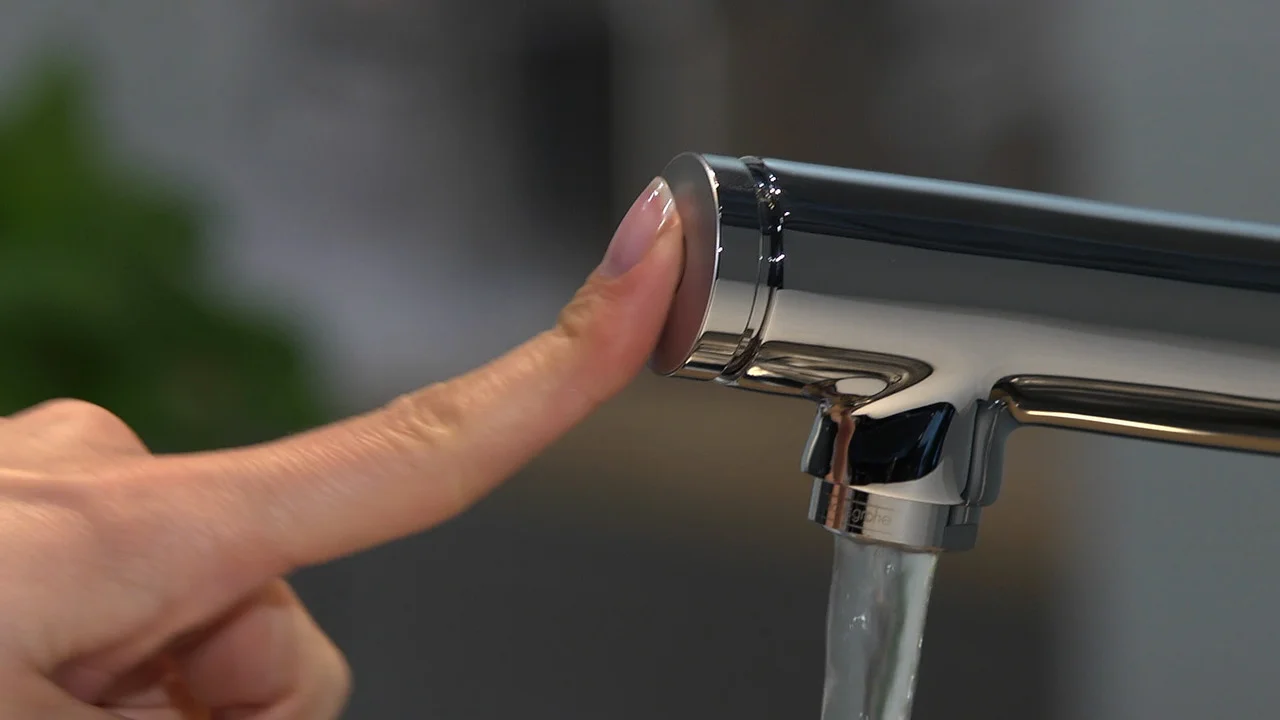 Hansgrohe Metris Select M71 Einhebel-Küchenmischer 320, 1-Jet, Chrom, Schwenkbereich einstellbar in 3 Stufen auf 110°, 150° oder 360°, Laminarstrahl, Select-Knopf zum komfortablen An- und Abstellen des Wasserstrahls, maximale Durchflussmenge bei 3 bar: 8 Hansgrohe Metris Select M71 Einhebel-Küchenmischer 320, 1-Jet, Chrom, Schwenkbereich einstellbar in 3 Stufen auf 110°, 150° oder 360°, Laminarstrahl, Select-Knopf zum komfortablen An- und Abstellen des Wasserstrahls, maximale Durchflussmenge bei 3 bar: 8
