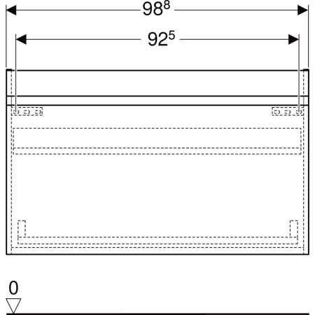 Renova Plan Unterschrank für Möbelwaschtisch, mit einer Schublade und einer Innenschublade: 98.8x60.5x47.3cm, Nussbaum hickory hell Renova Plan Unterschrank für Möbelwaschtisch, mit einer Schublade und einer Innenschublade: 98.8x60.5x47.3cm, Nussbaum hickory hell