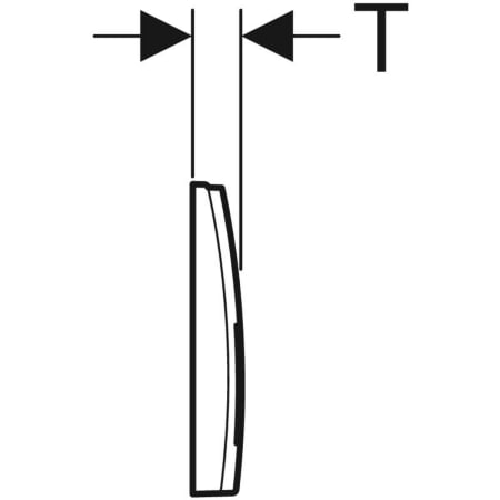 Delta35 Betätigungsplatte für 2-Mengen-Spülung: weiß