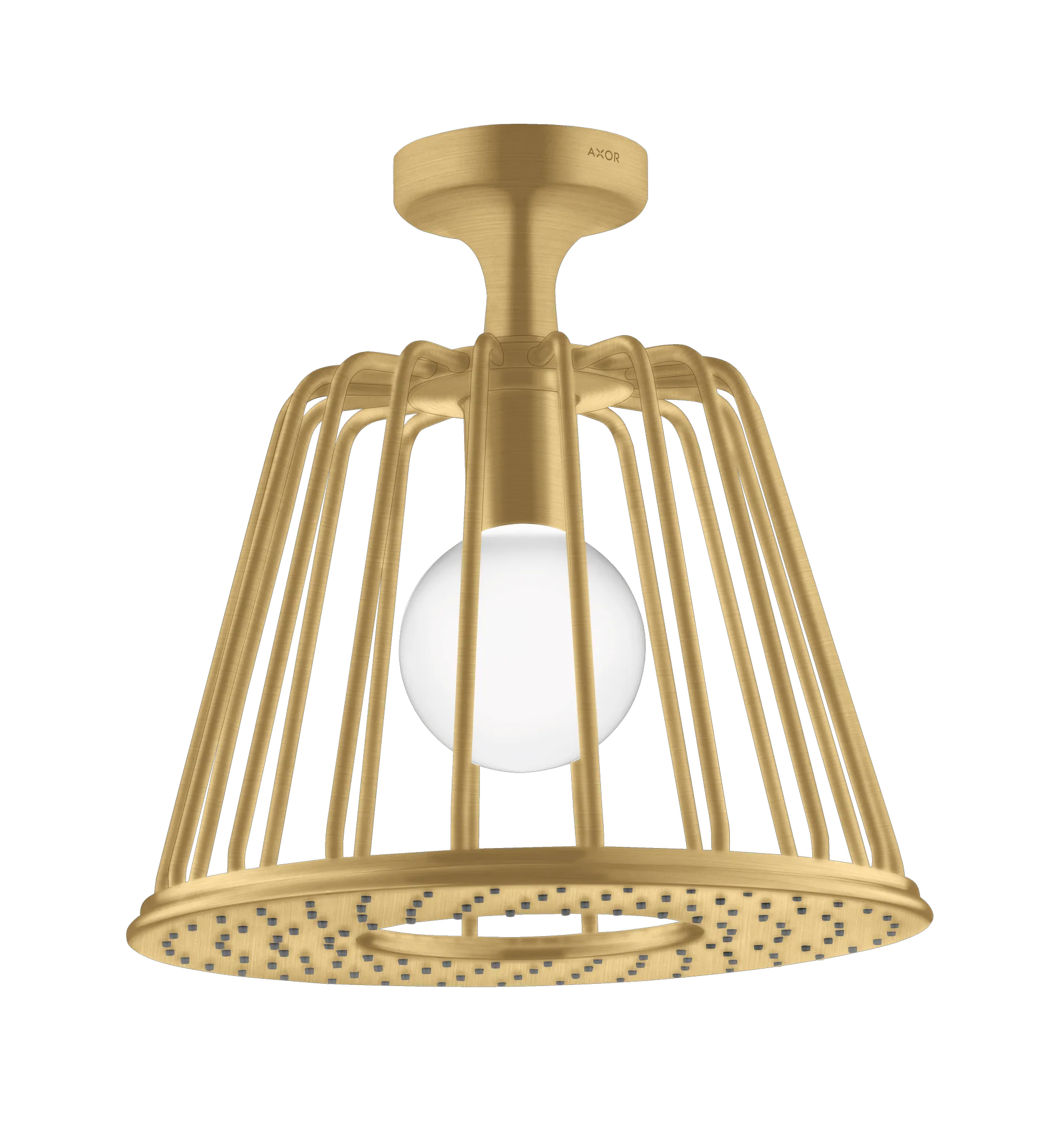 Hansgrohe AXOR LampShower/Nendo 275mm Rain mit Deckenanschluss, Brushed Gold Optic Hansgrohe AXOR LampShower/Nendo 275mm Rain mit Deckenanschluss, Brushed Gold Optic