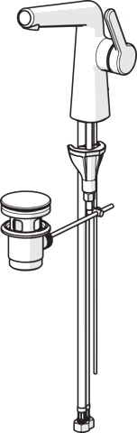 Einhand-Waschtischarmatur „Designo Style“ Ausladung 130 mm in Chrom Einhand-Waschtischarmatur „Designo Style“ Ausladung 130 mm in Chrom