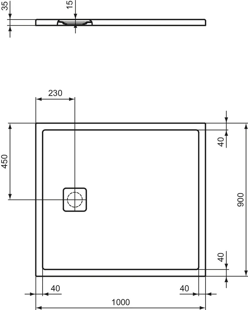 Ideal Standard Duschwanne „UltraFlatEvo“ Ideal Standard Duschwanne „UltraFlatEvo“