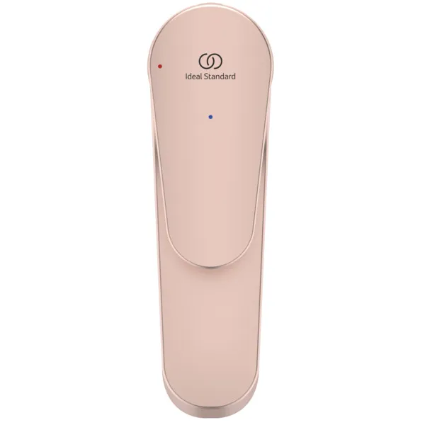 Ideal Standard Waschischarmatur Alu+ Ausladung 120mm BlueStart mit Ablaufgarnitur Rose