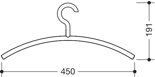 HEWI Kleiderbügel 45 cm