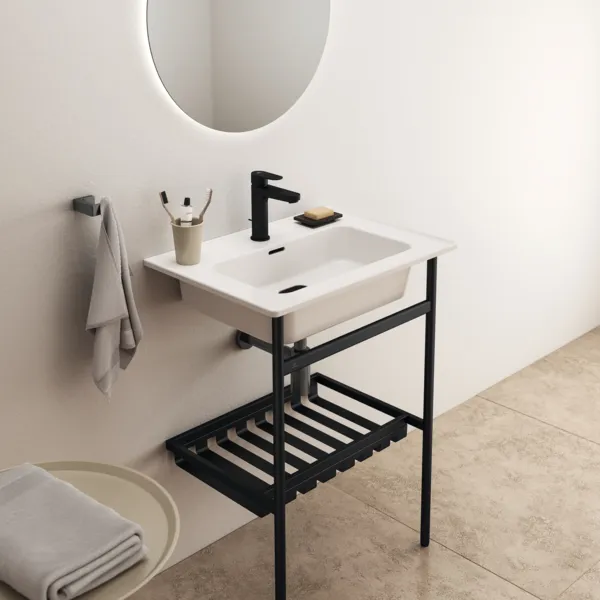 Waschbecken „StradaII“ 64 × 46 × 18 cm, Hahnlochposition mittig Waschbecken „StradaII“ 64 × 46 × 18 cm, Hahnlochposition mittig