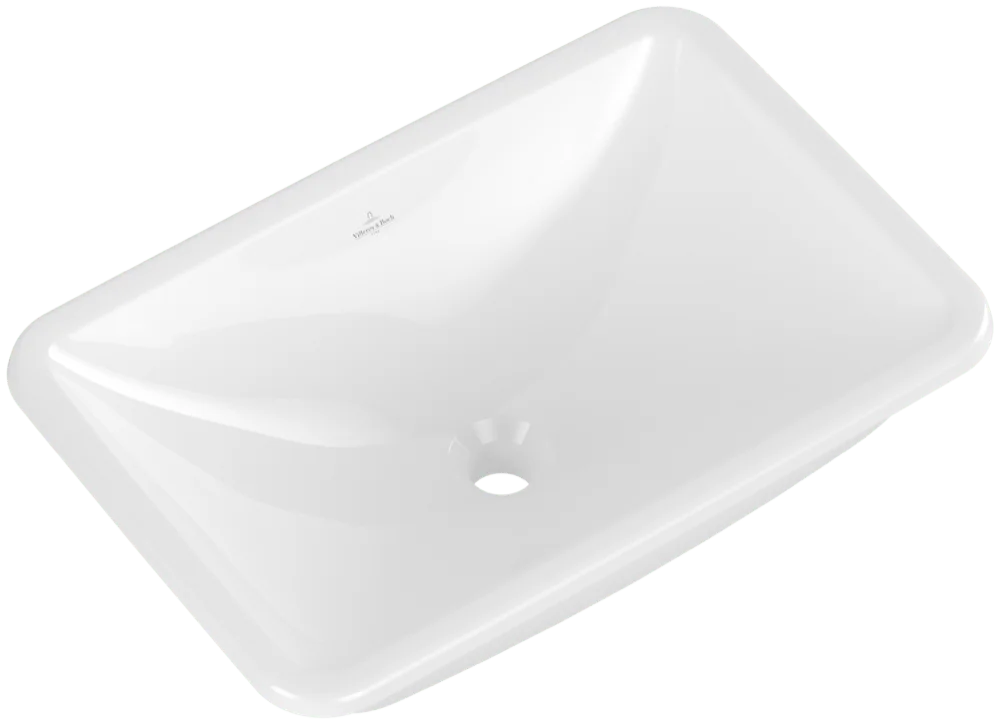 Villeroy & Boch Loop & Friends Einbauwaschbecken 600x405mm, Rechteck, Weiß Alpin Villeroy & Boch Loop & Friends Einbauwaschbecken 600x405mm, Rechteck, Weiß Alpin