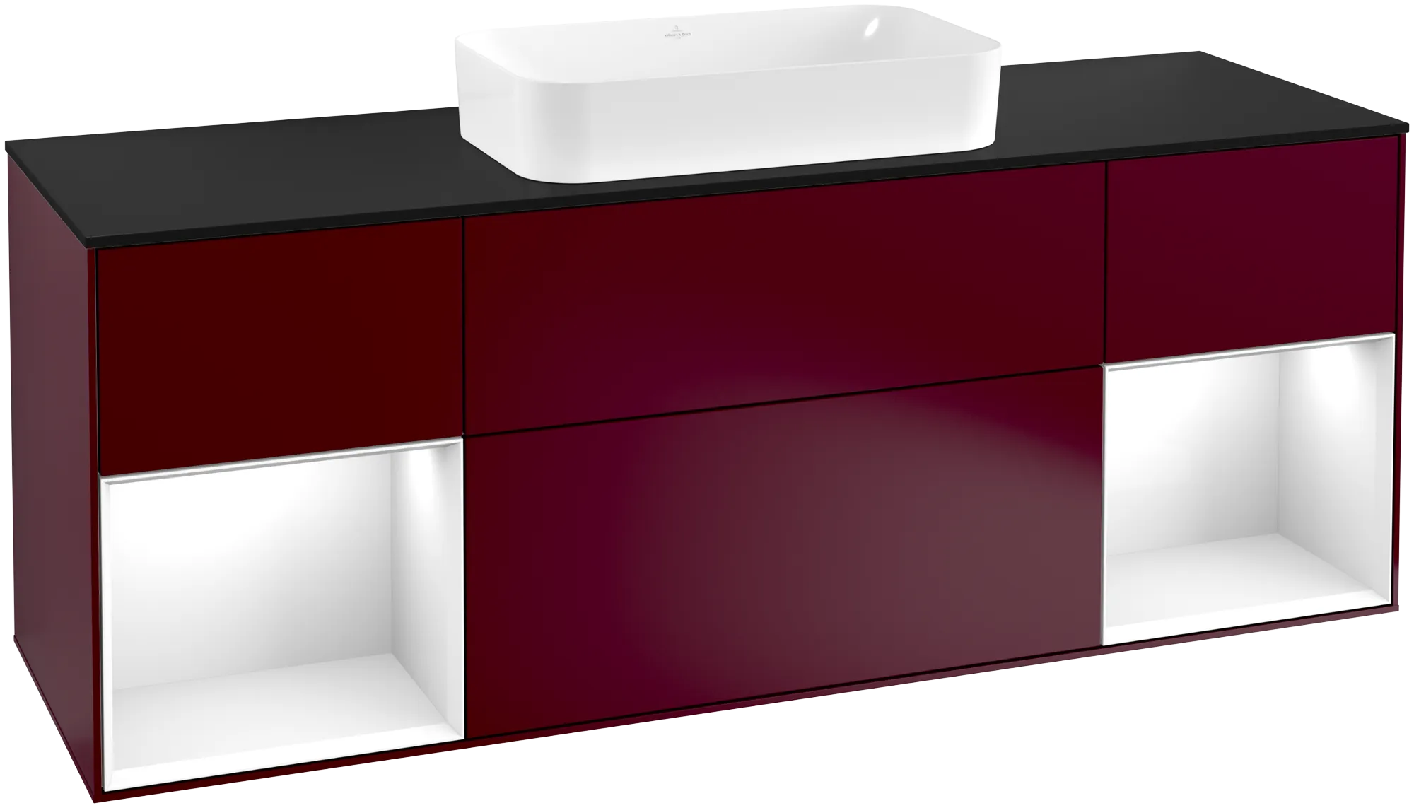 Villeroy & Boch Finion Waschbeckenunterschrank G33, 1600x603x501mm, mit Beleuchtung