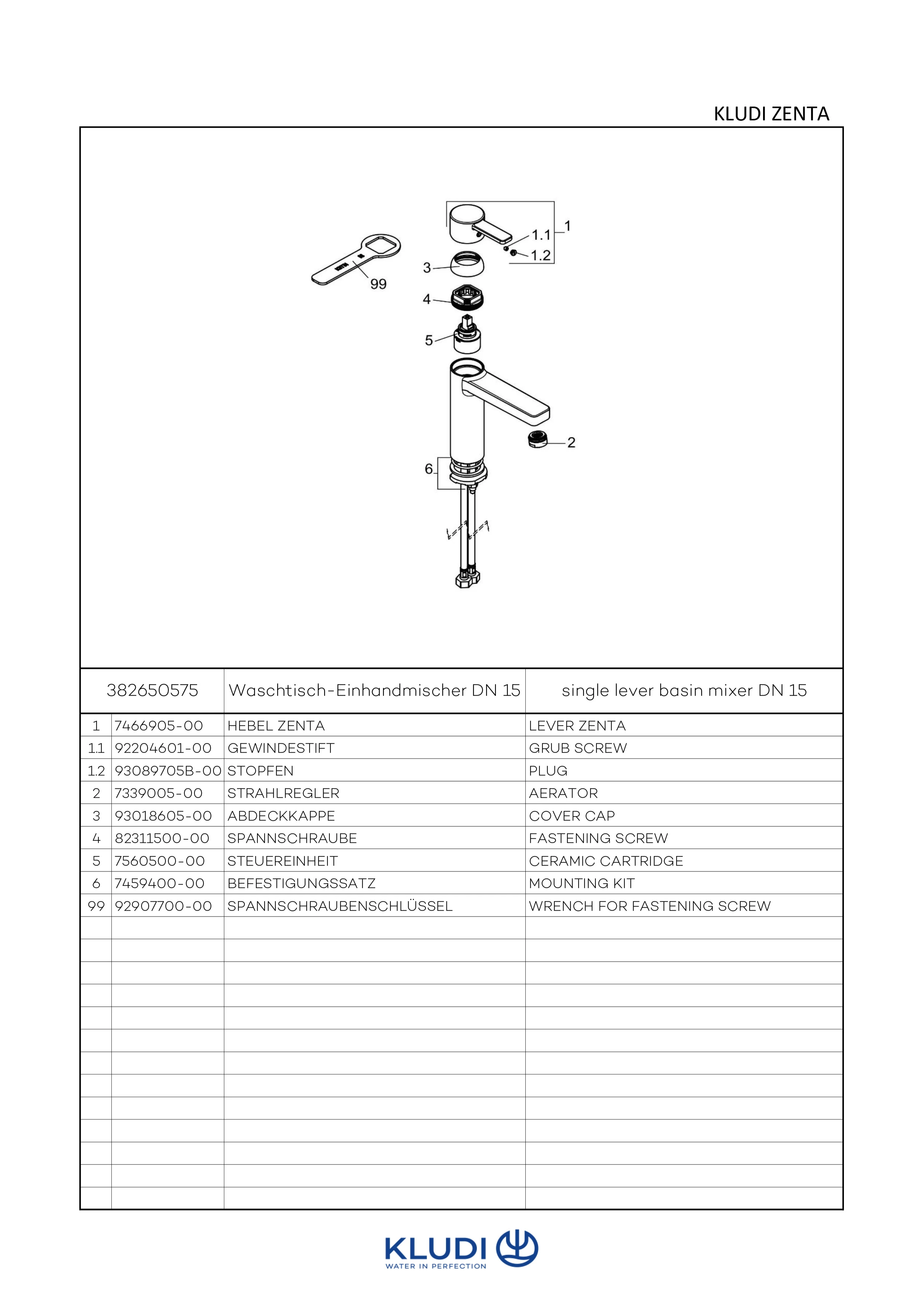 ZENTA XXL WaschtischEHM DN 10, hohe Ausführung chrom ZENTA XXL WaschtischEHM DN 10, hohe Ausführung chrom