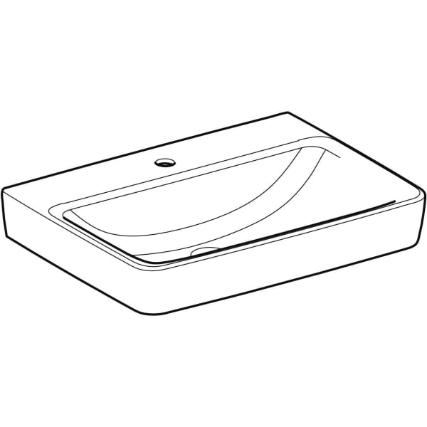 Wandwaschtisch „Renova Plan“, rechteckig 65 × 48 cm Wandwaschtisch „Renova Plan“, rechteckig 65 × 48 cm