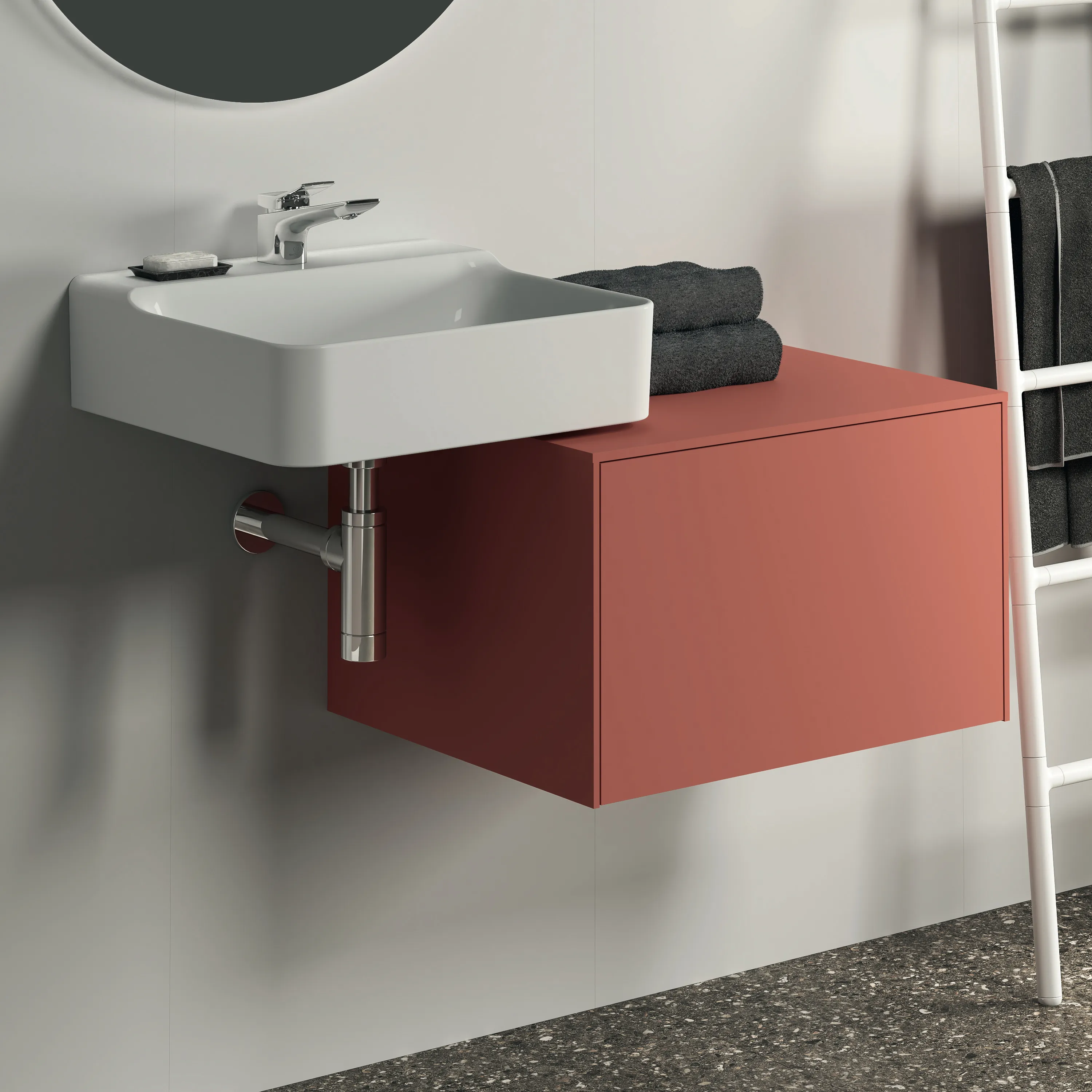 Ideal Standard Waschtischunterschrank Conca, 1 Auszug, ohne Ausschnitt, 602x505x370mm, Sunset Ideal Standard Waschtischunterschrank Conca, 1 Auszug, ohne Ausschnitt, 602x505x370mm, Sunset